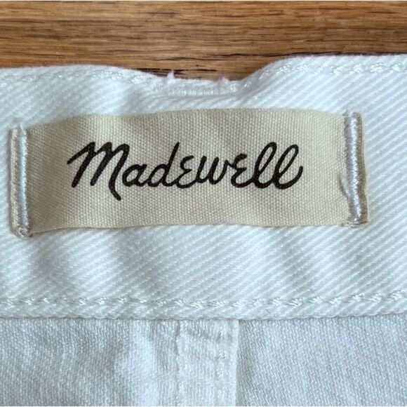 Madewell Relaxed Denim Shorts White Button Fly Jean Shorts Style# MC904 Sz 23 - Picture 8 of 16